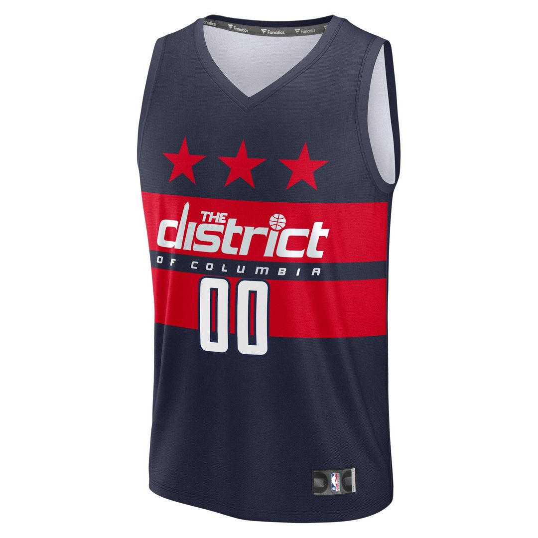 Washington Wizards Fanatics Fast Break Custom Jersey - Statement Edition - Navy | NBA Fan Gear