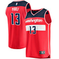 Jordan Poole Washington Wizards Fanatics Fast Break Player Jersey - Icon Edition - Red | NBA Fan Gear