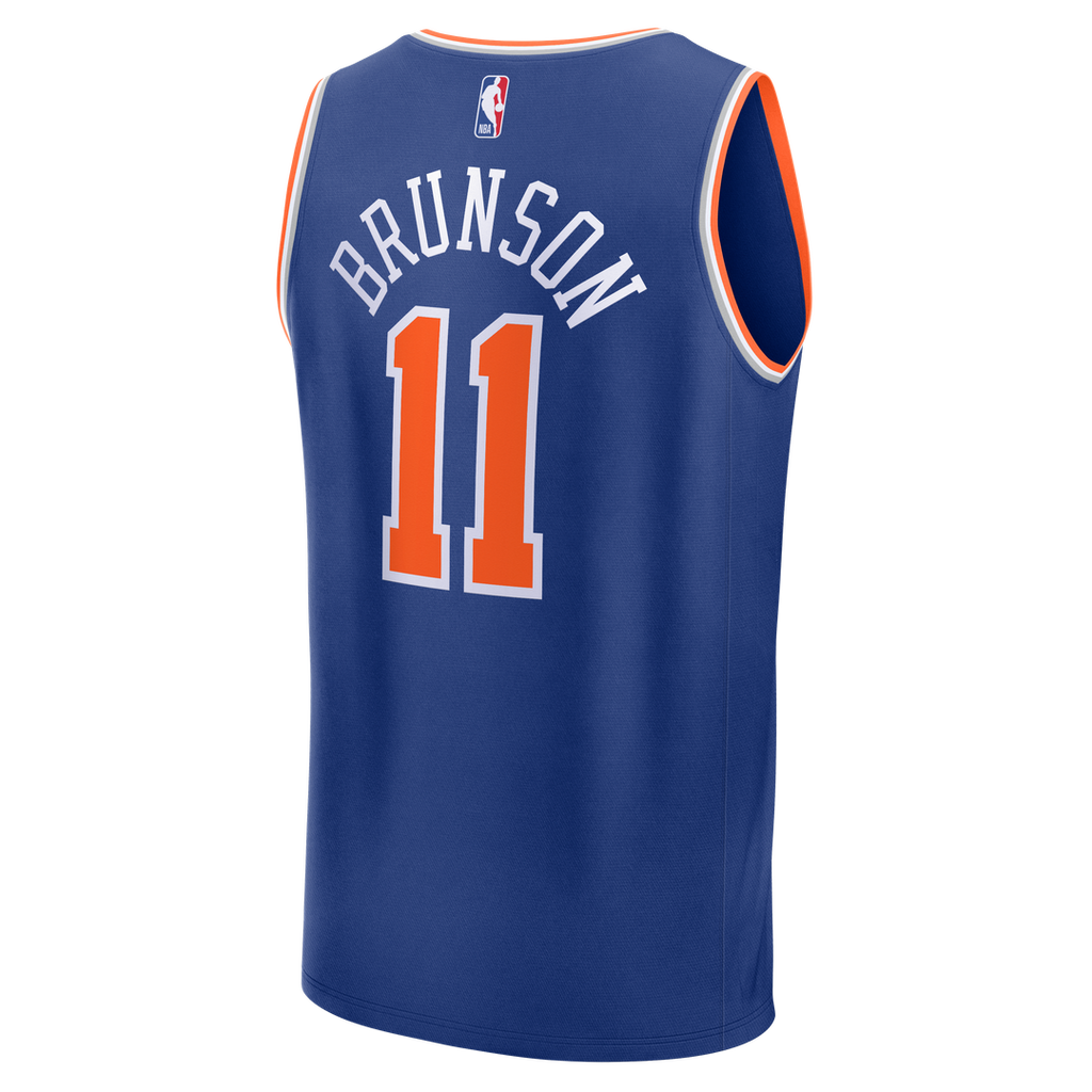 Jalen Brunson New York Knicks Fanatics Youth Fast Break Replica Player Jersey - Icon Edition - Blue | NBA Fan Gear