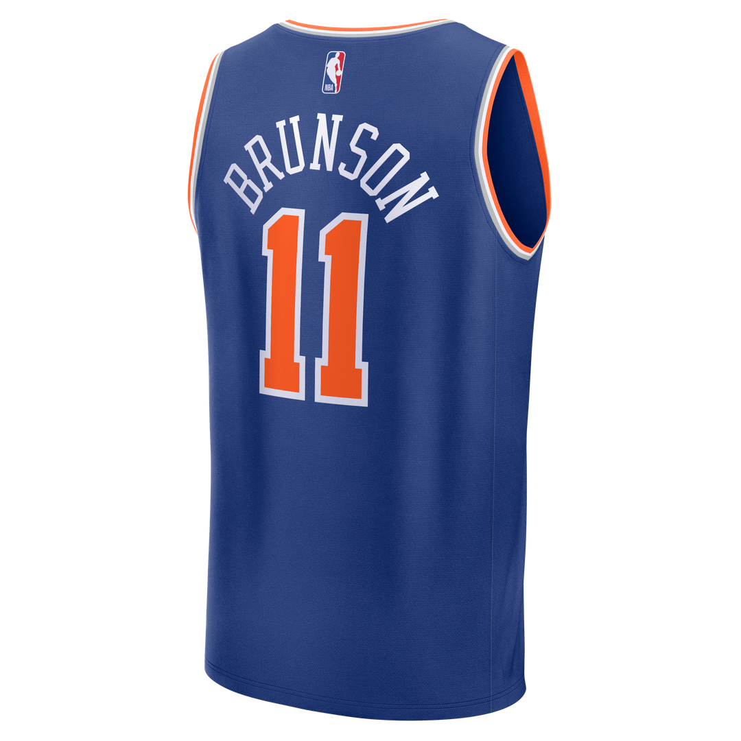 Jalen Brunson New York Knicks Fanatics Youth Fast Break Replica Player Jersey - Icon Edition - Blue | NBA Fan Gear