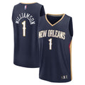 Zion Williamson New Orleans Pelicans Fanatics Fast Break Replica Player Jersey - Icon Edition - Navy | NBA Fan Gear