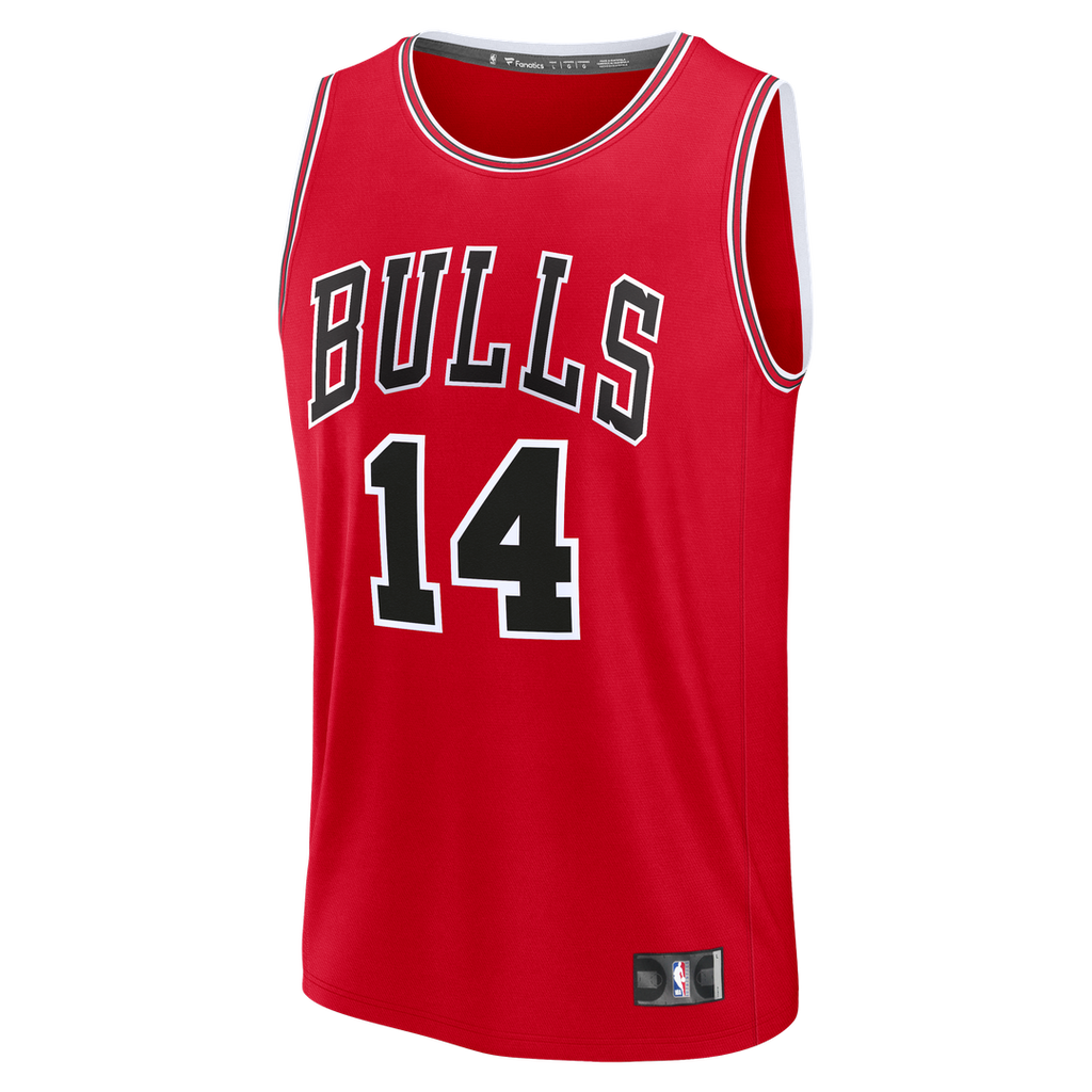 Matas Buzelis Chicago Bulls Fanatics Fast Break Replica Player Jersey - Icon Edition - Red | NBA Fan Gear