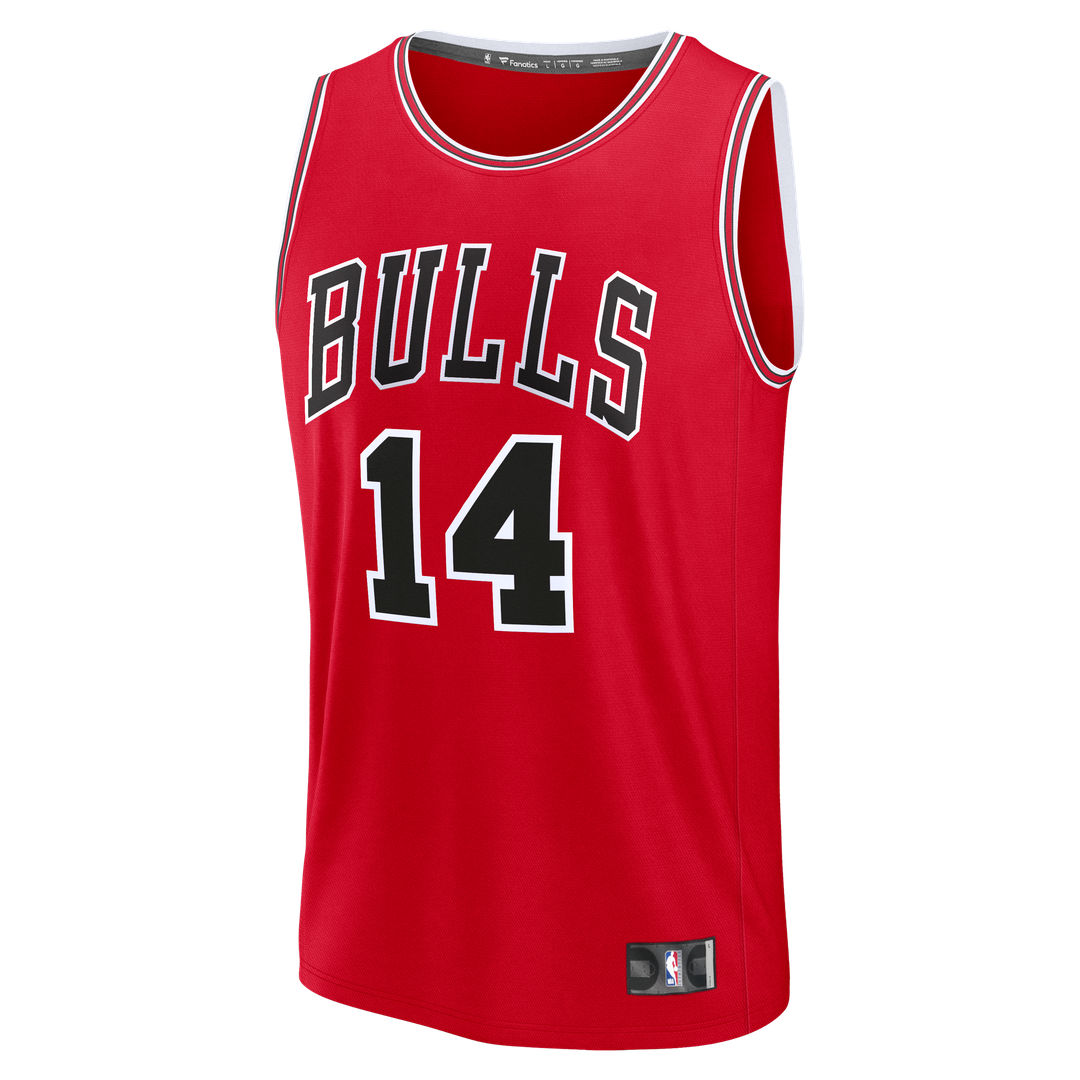 Matas Buzelis Chicago Bulls Fanatics Fast Break Replica Player Jersey - Icon Edition - Red | NBA Fan Gear