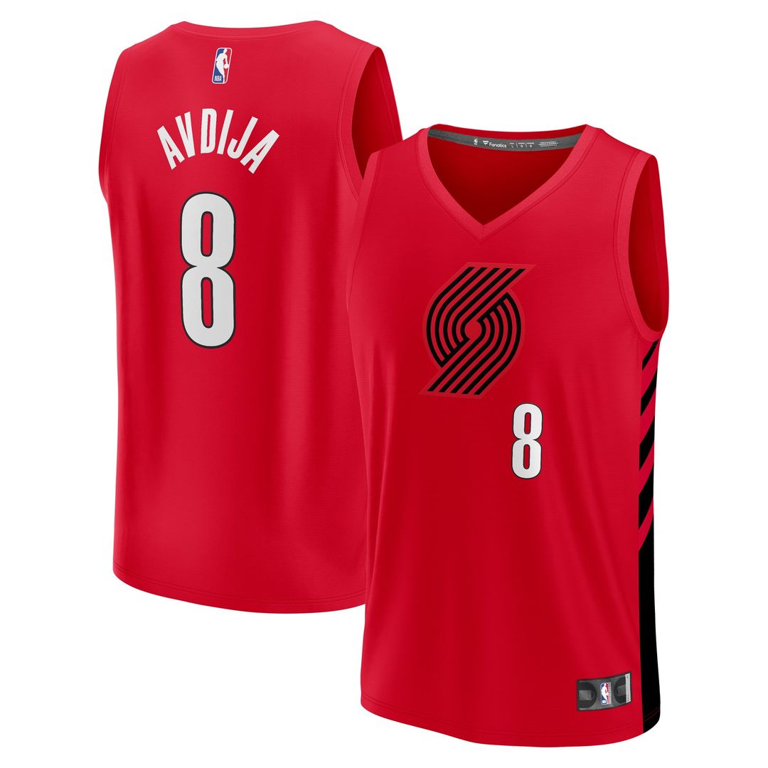 Deni Avdija Portland Trail Blazers Fanatics Fast Break Player Jersey - Statement Edition - Red | NBA Fan Gear