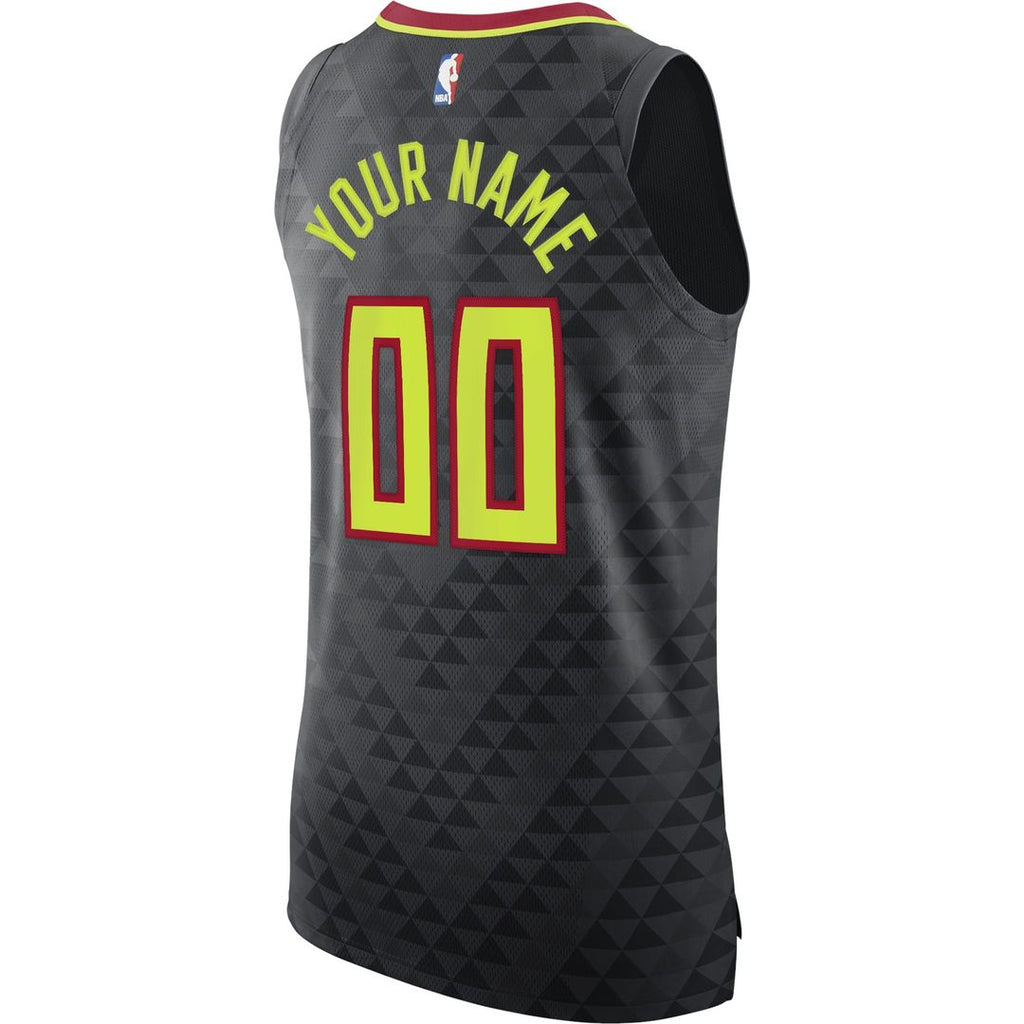 Atlanta Hawks Nike Authentic Custom Jersey Black - Icon Edition | NBA Fan Gear