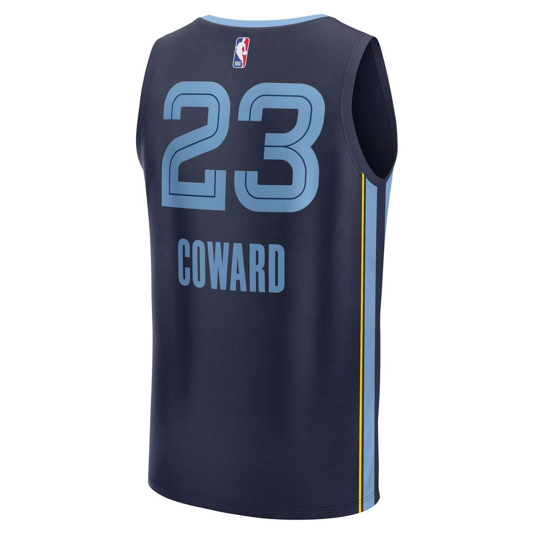 Cedric Coward Memphis Grizzlies Fanatics Youth 2025 NBA Draft First Round Pick Fast Break Replica Jersey - Icon Edition - Navy | Fan Gear