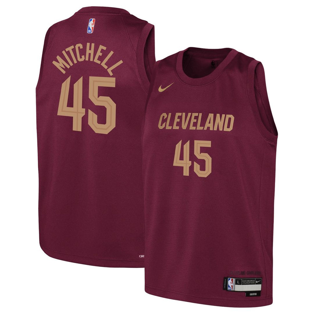Donovan Mitchell Cleveland Cavaliers Nike Youth Swingman Jersey - Icon Edition - Wine | NBA Fan Gear