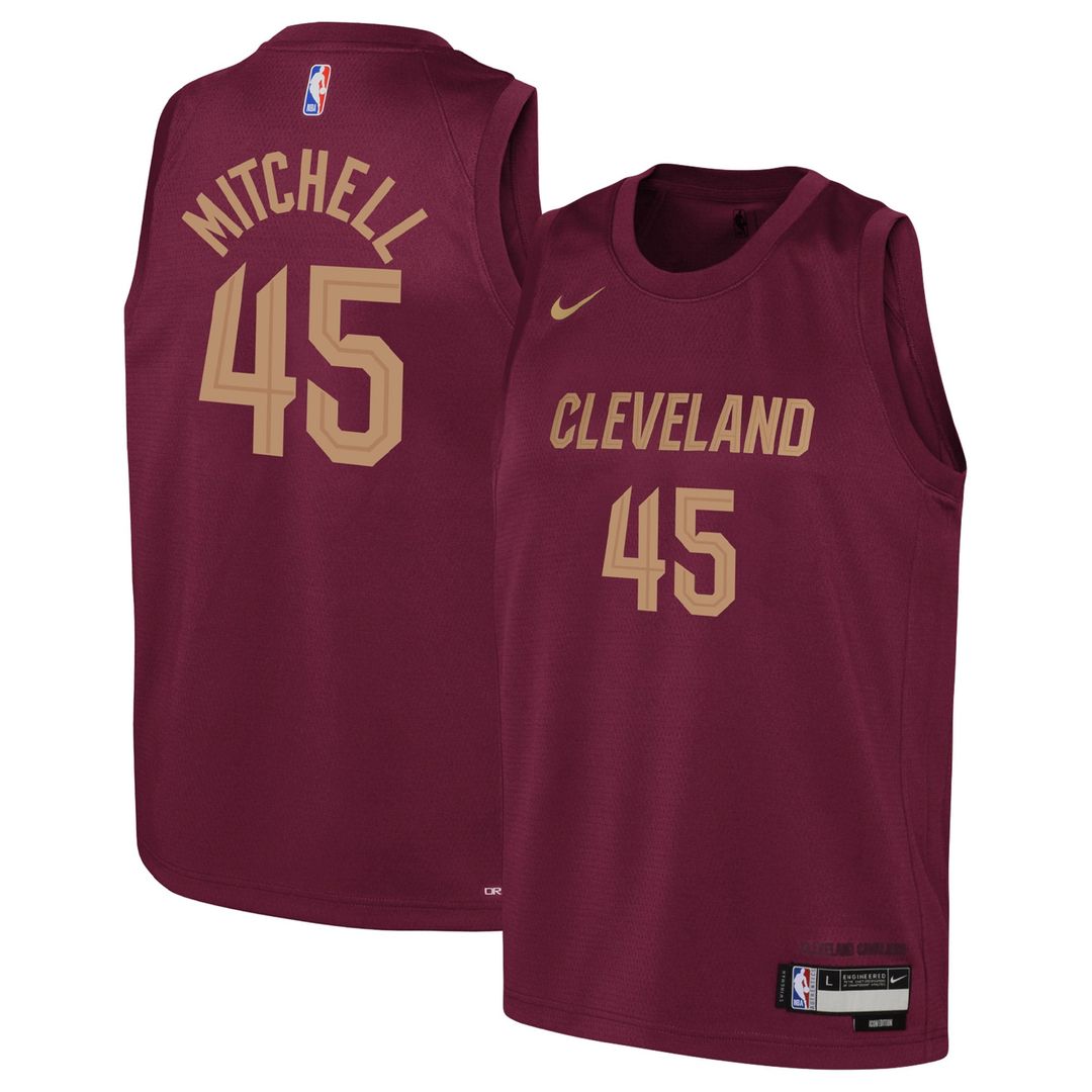 Donovan Mitchell Cleveland Cavaliers Nike Youth Swingman Jersey - Icon Edition - Wine | NBA Fan Gear