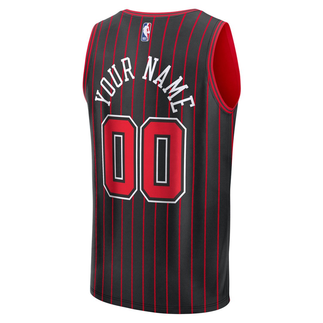 Chicago Bulls Fanatics Youth Fast Break Custom Jersey - Statement Edition - Black | NBA Fan Gear