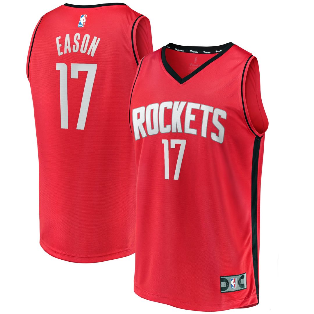 Tari Eason Houston Rockets Fanatics Fast Break Replica Player Jersey - Icon Edition - Red | NBA Fan Gear