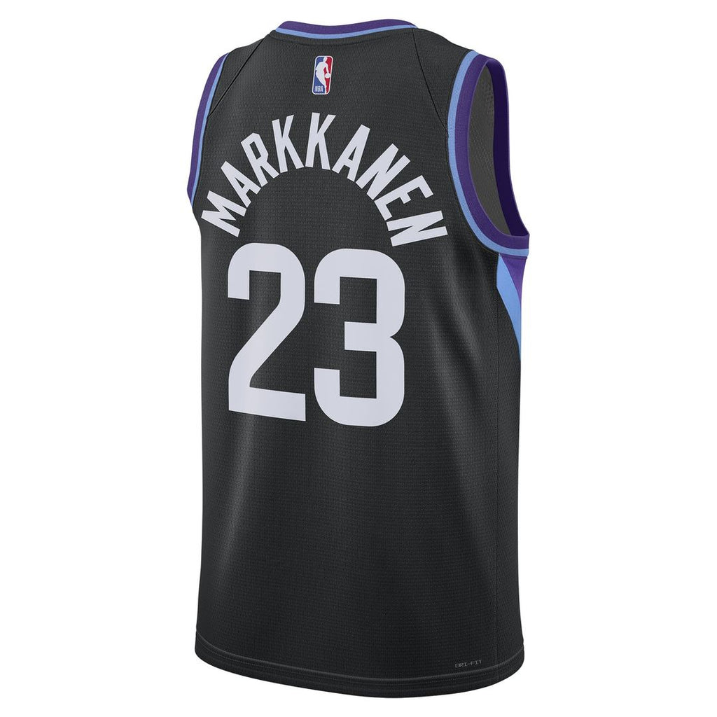 Lauri Markkanen Utah Jazz Jordan Brand Unisex 2024/ 25 Swingman Jersey - Statement Edition - Black | NBA Fan Gear