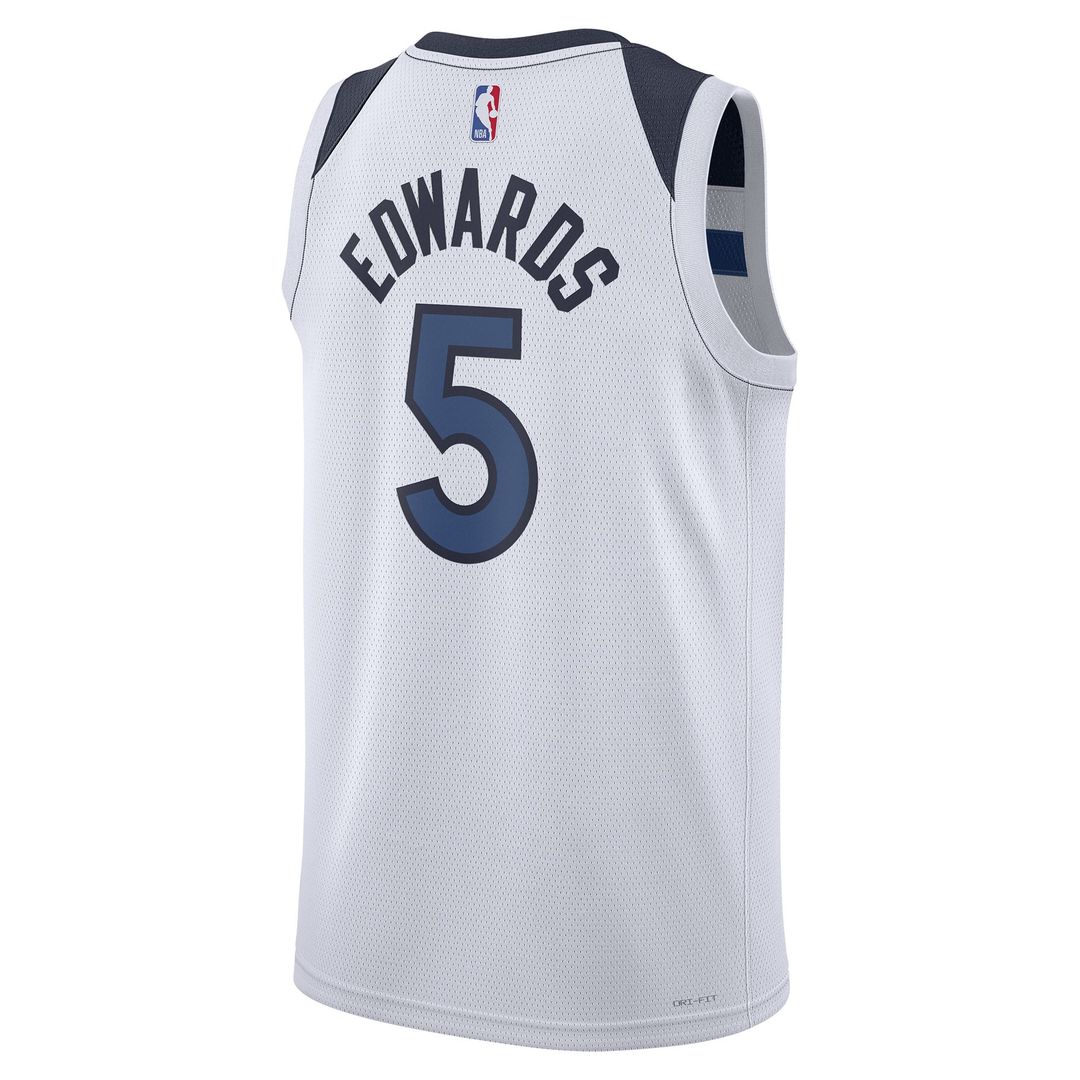 Anthony Edwards Minnesota Timberwolves Nike Unisex Swingman Jersey - Association Edition - White | NBA Fan Gear