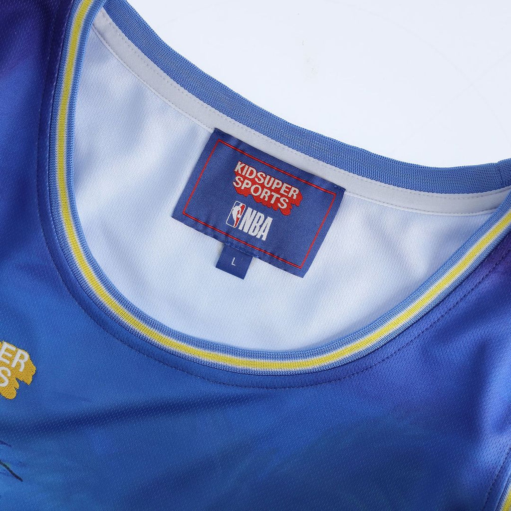 Miami Heat NBA & KidSuper Studios by Fanatics Unisex Hometown Jersey - Blue | NBA x KidSuper Fan Gear