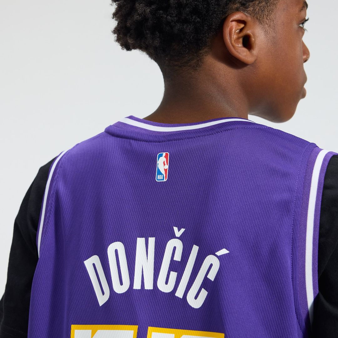 Luka Dončić Los Angeles Lakers Fanatics Youth Fast Break Jersey - Statement Edition - Purple | NBA Fan Gear