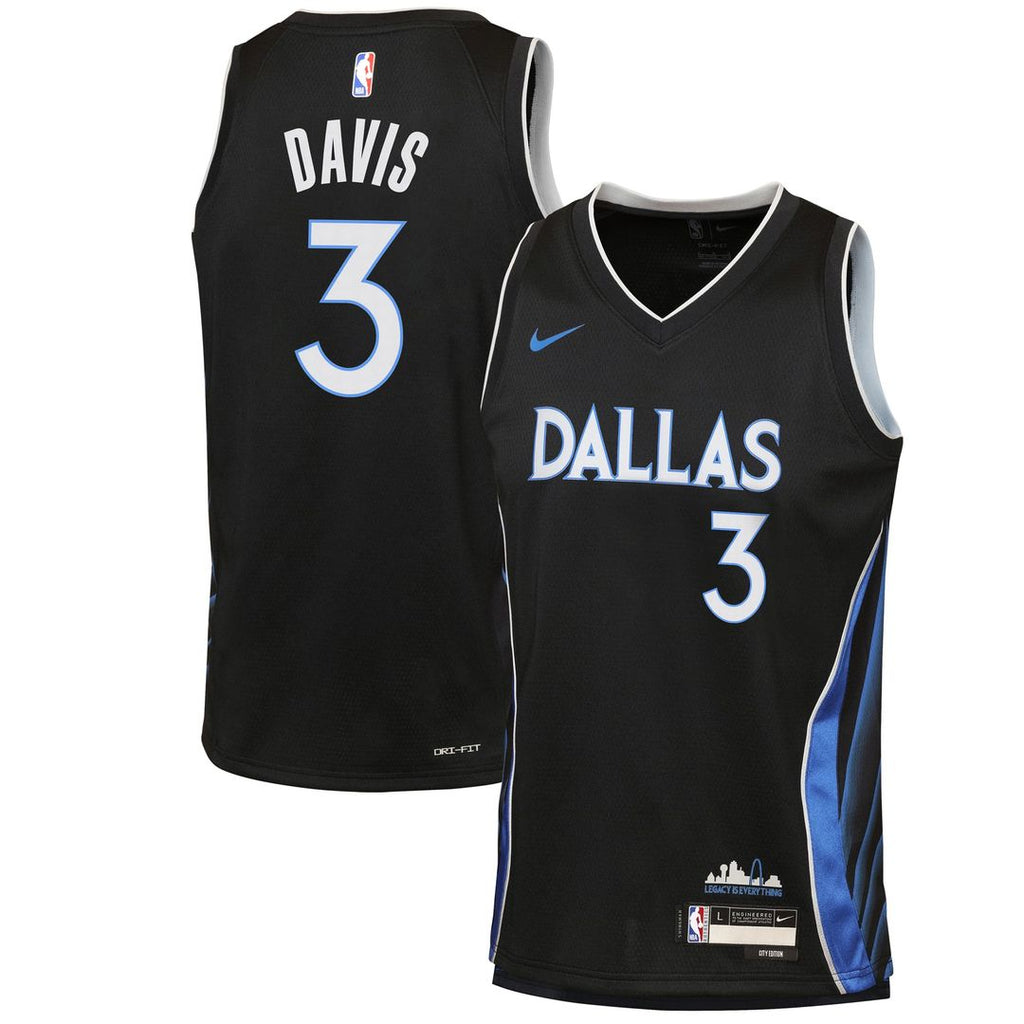 Anthony Davis Dallas Mavericks Nike Youth 2025/ 26 City Edition Swingman Jersey - Black | NBA Fan Gear