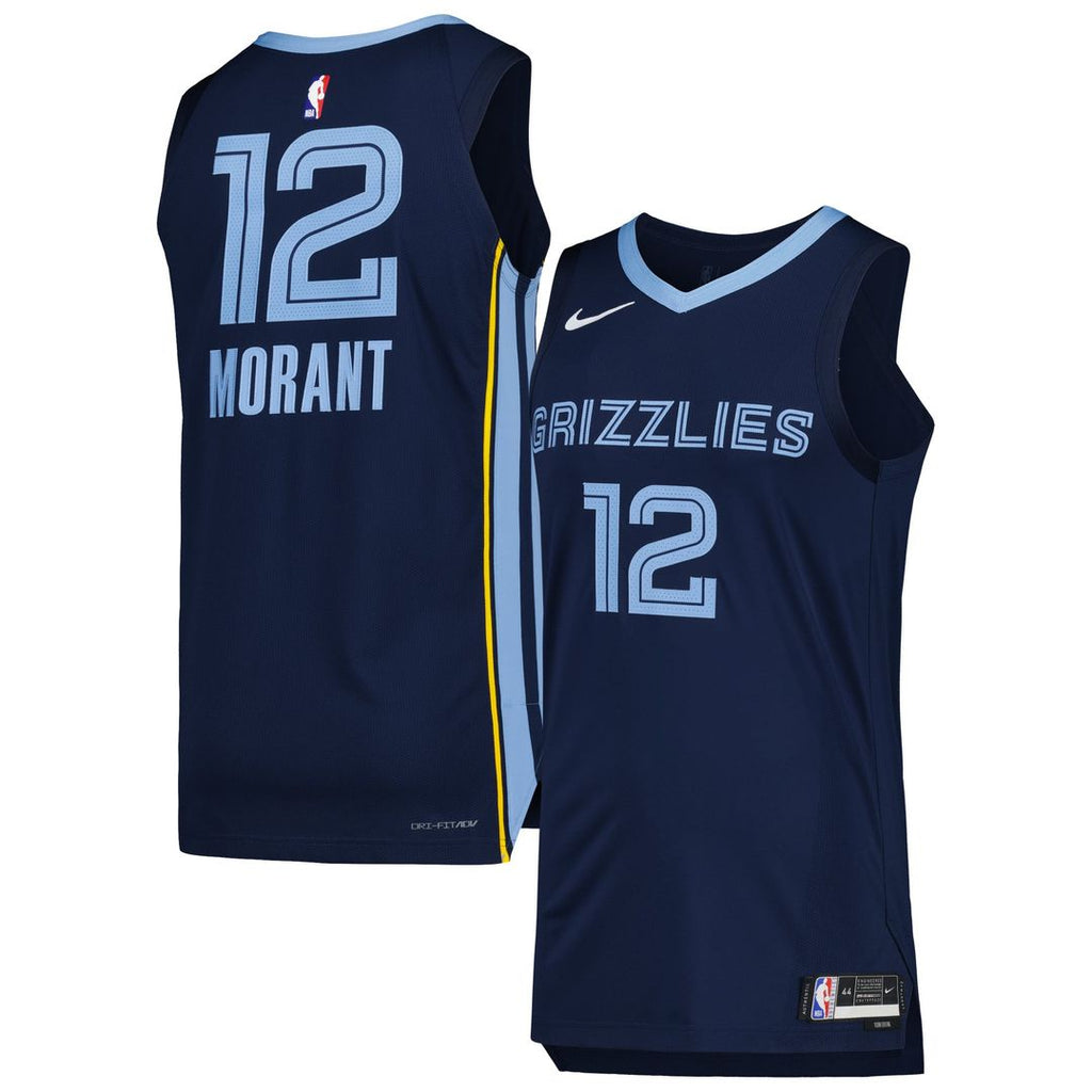 Ja Morant Memphis Grizzlies Nike Authentic Jersey - Icon Edition - Navy | NBA Fan Gear