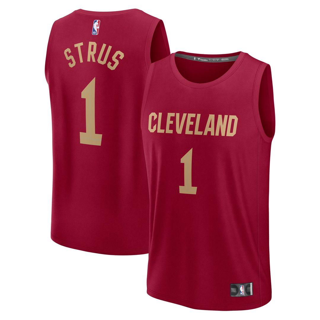 Max Strus Cleveland Cavaliers Fanatics Youth Fast Break Player Jersey - Icon Edition - Wine | NBA Fan Gear