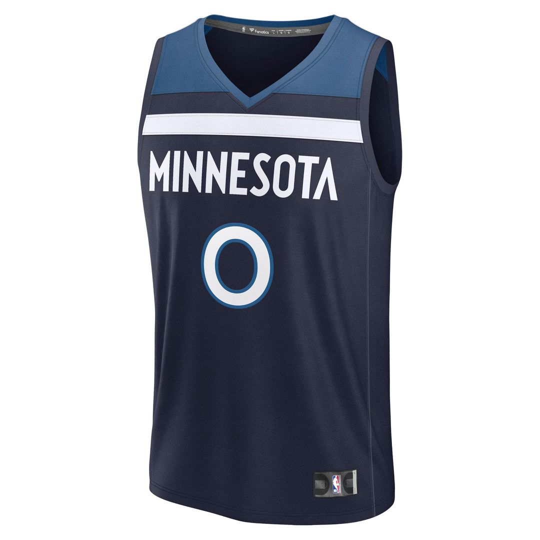 Donte DiVincenzo Minnesota Timberwolves Fanatics Fast Break Replica Player Jersey - Icon Edition - Navy | NBA Fan Gear