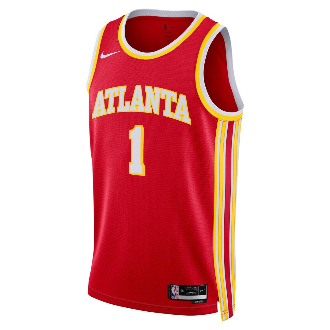 Jalen Johnson Atlanta Hawks Nike Unisex Swingman Jersey - Icon Edition - Red | NBA Fan Gear
