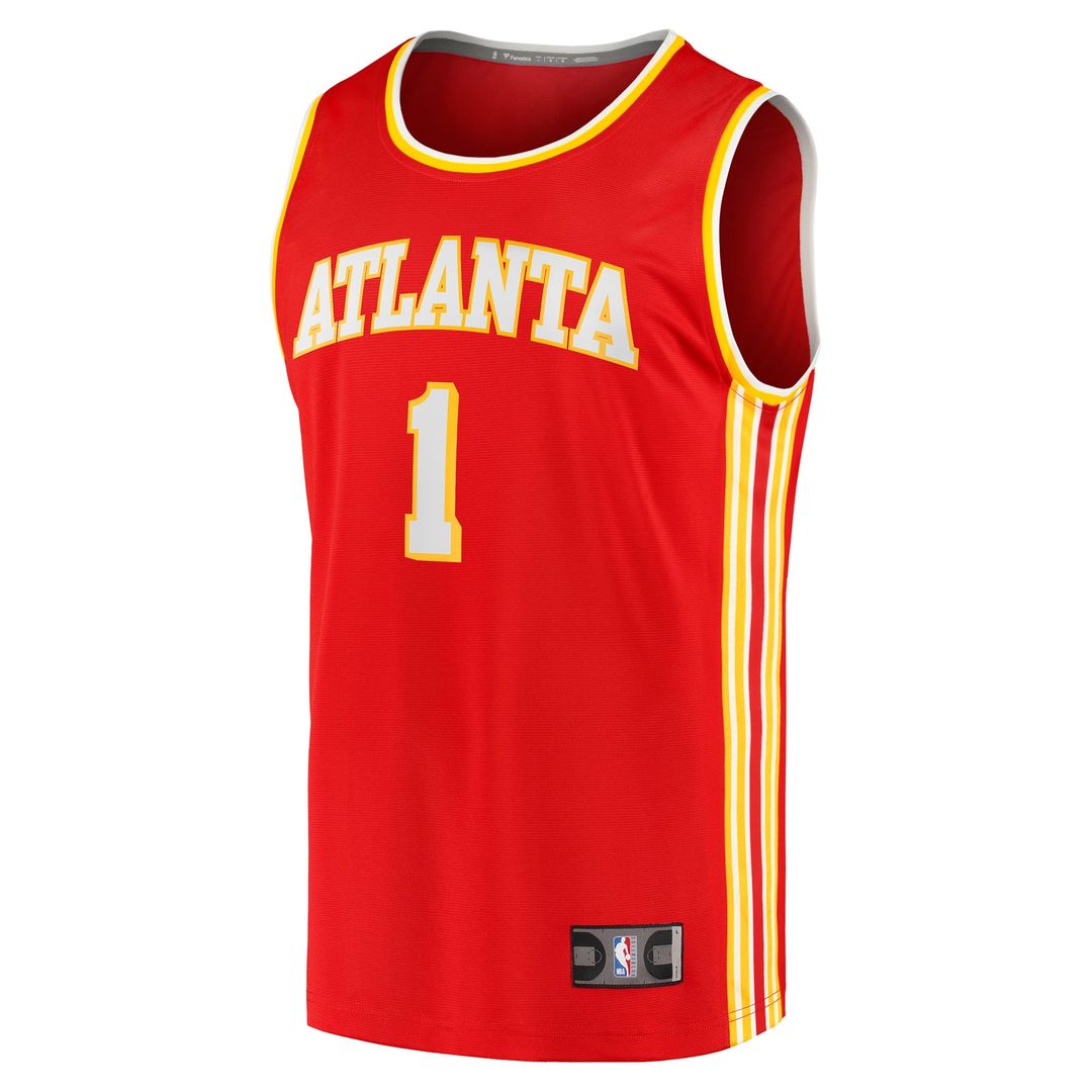 Jalen Johnson Atlanta Hawks Fanatics Fast Break Replica Jersey - Icon Edition - Red | NBA Fan Gear