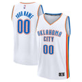 Oklahoma City Thunder Fanatics Fast Break Custom Jersey - Association Edition - White | NBA Fan Gear