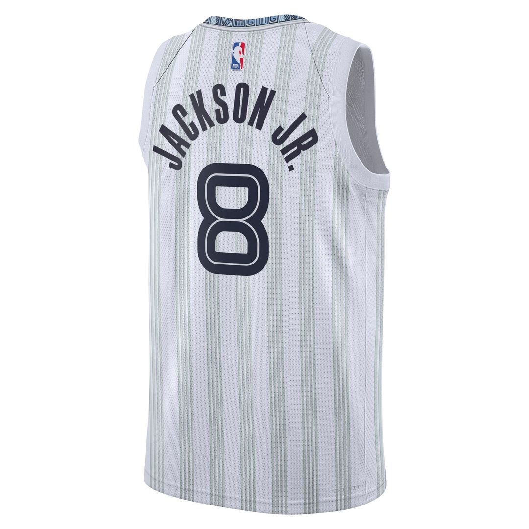 Jaren Jackson Jr. Memphis Grizzlies Nike Unisex 2025/ 26 Swingman Jersey - White - City Edition | NBA Fan Gear