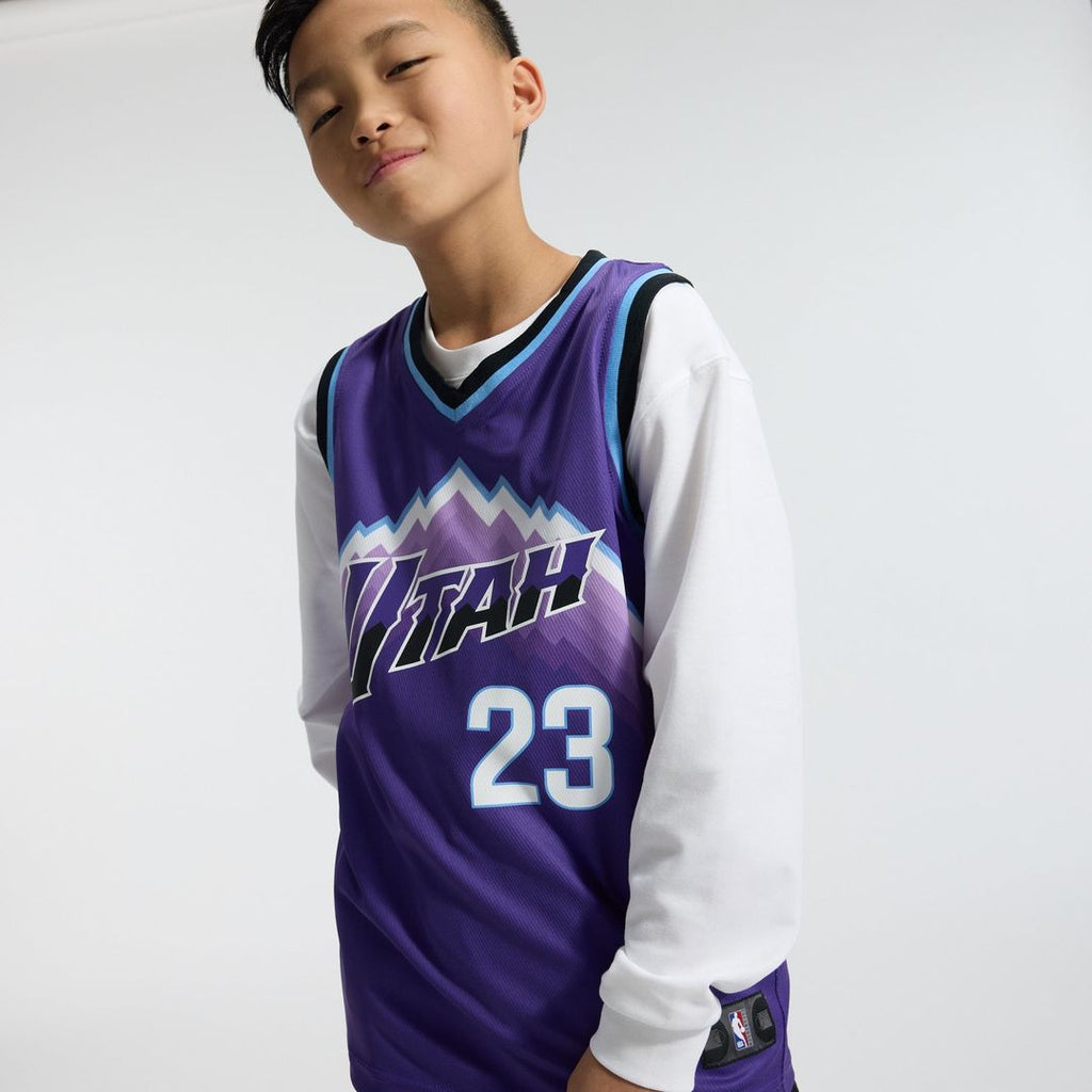 Lauri Markkanen Utah Jazz Fanatics Youth Fast Break Replica Jersey - Icon Edition - Purple | NBA Fan Gear