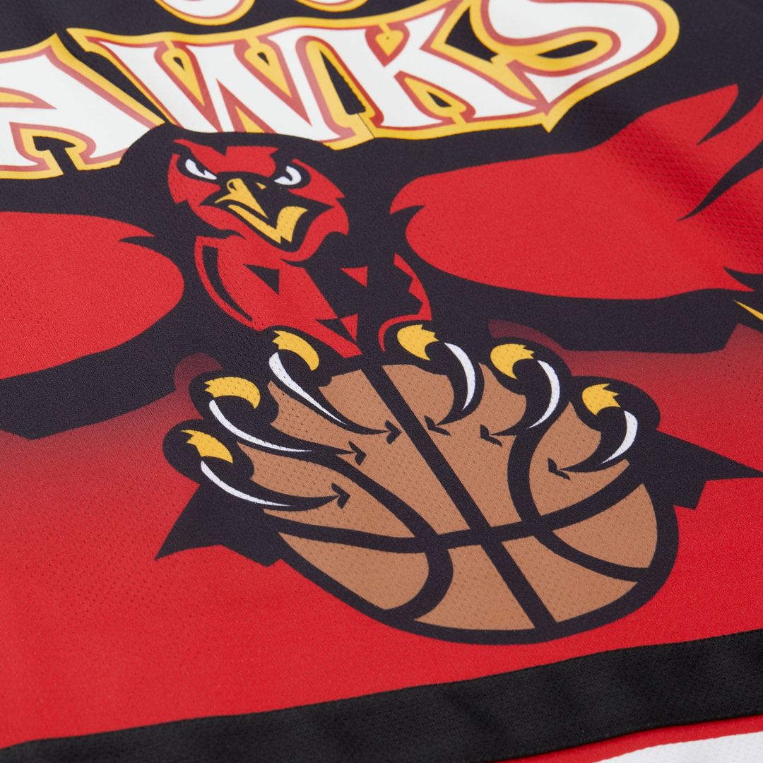 Dikembe Mutombo Atlanta Hawks Mitchell & Ness Unisex Maxxed Out Fashion Hockey Jersey - Red | NBA Fan Gear