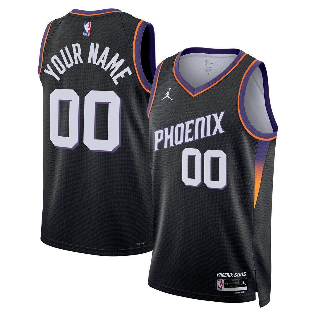 Phoenix Suns Jordan Brand Unisex Swingman Custom Jersey - Statement Edition - Black | NBA Fan Gear