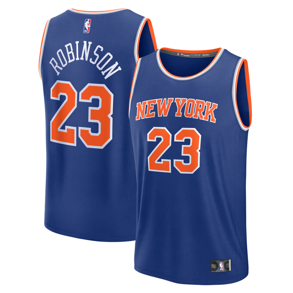 Mitchell Robinson New York Knicks Fanatics Youth Fast Break Replica Jersey - Blue - Icon Edition | NBA Fan Gear