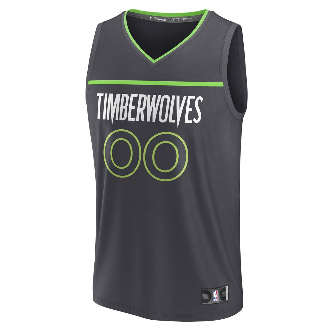 Minnesota Timberwolves Fanatics Youth Custom Fast Break Jersey - Statement Edition - Black | NBA Fan Gear
