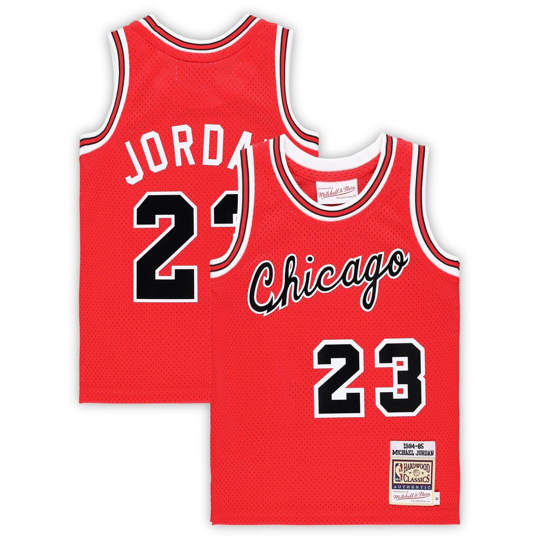 Michael Jordan Chicago Bulls Mitchell & Ness Preschool Hardwood Classics 1984/ 85 Authentic Swingman Jersey - Red | NBA Fan Gear