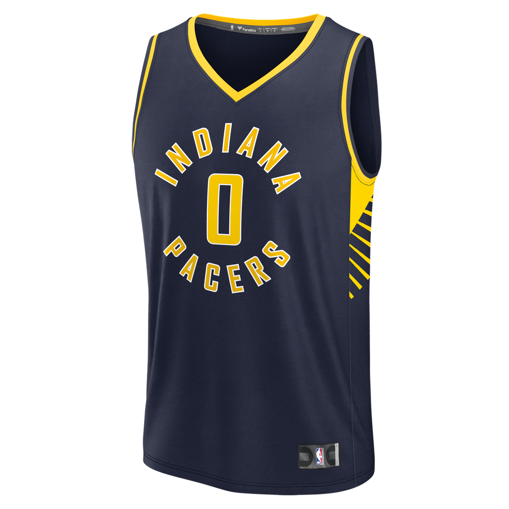 Tyrese Haliburton Indiana Pacers Fanatics Fast Break Replica Jersey - Navy - Icon Edition | NBA Fan Gear