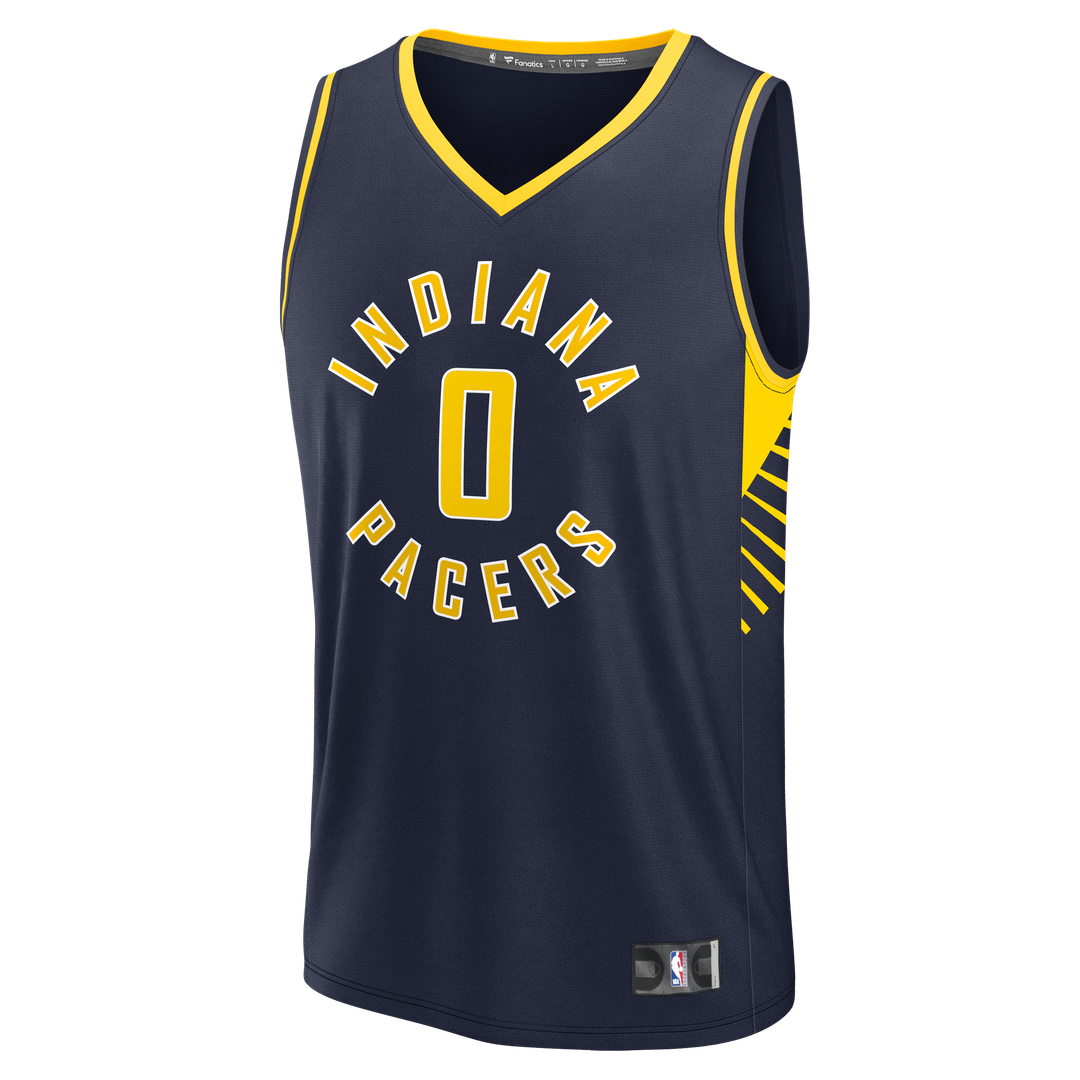 Tyrese Haliburton Indiana Pacers Fanatics Fast Break Replica Jersey - Navy - Icon Edition | NBA Fan Gear