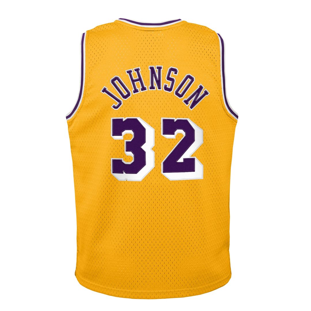 Magic Johnson Los Angeles Lakers Toddler 1984/ 85 Swingman Jersey - Gold | Mitchell & Ness NBA Fan Gear