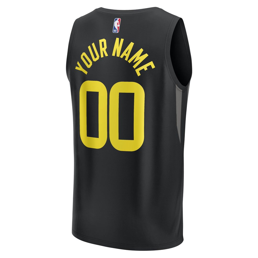 Utah Jazz Fanatics Youth Fast Break Replica Custom Jersey - Statement Edition - Black | NBA Fan Gear