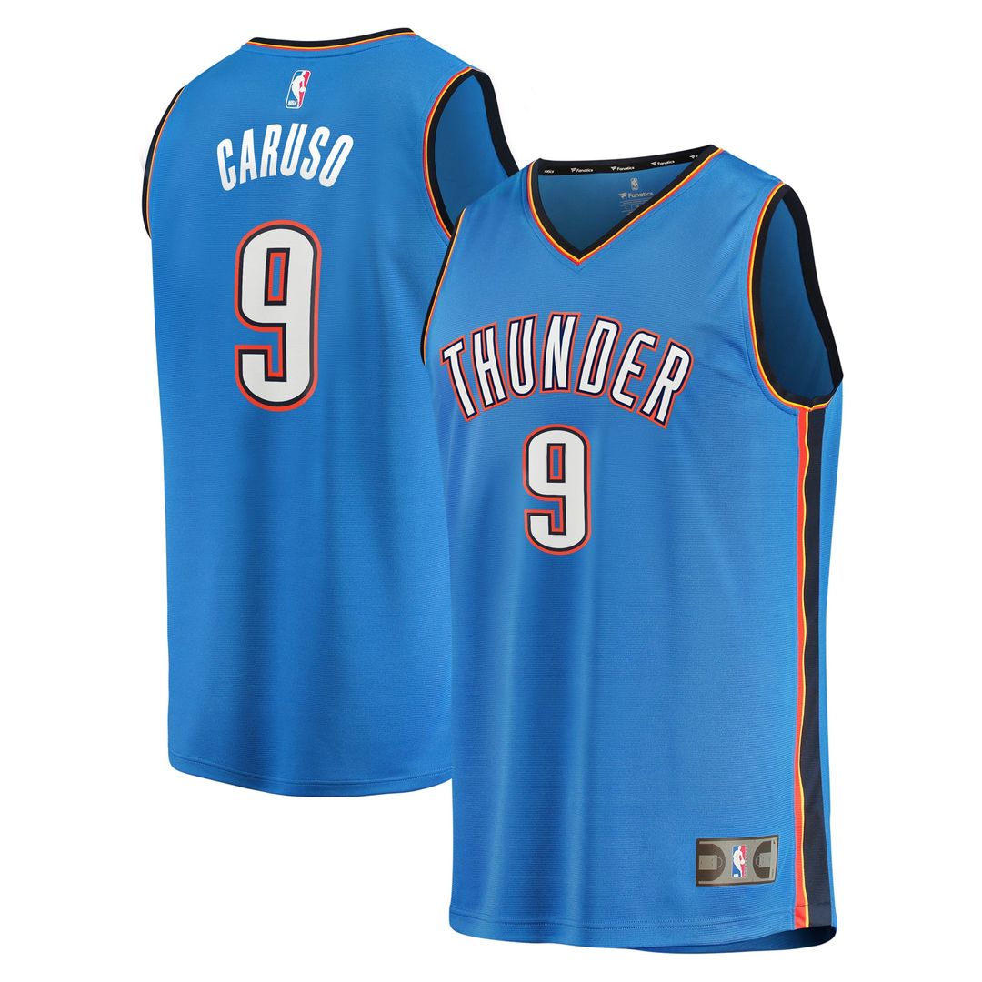 Alex Caruso Oklahoma City Thunder Fanatics Fast Break Replica Player Jersey - Icon Edition - Blue | NBA Fan Gear