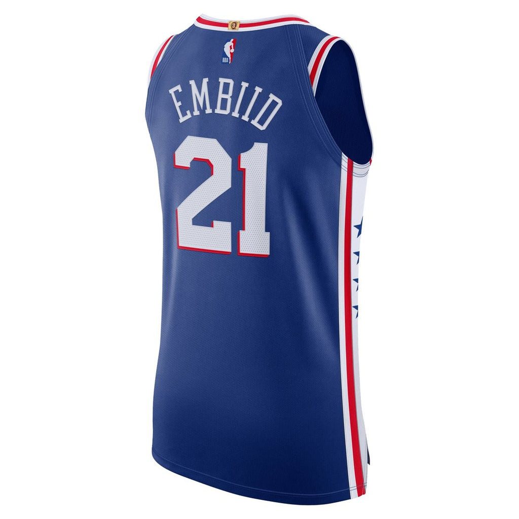 Joel Embiid Philadelphia 76ers Nike Authentic Jersey - Icon Edition - Royal | NBA Fan Gear