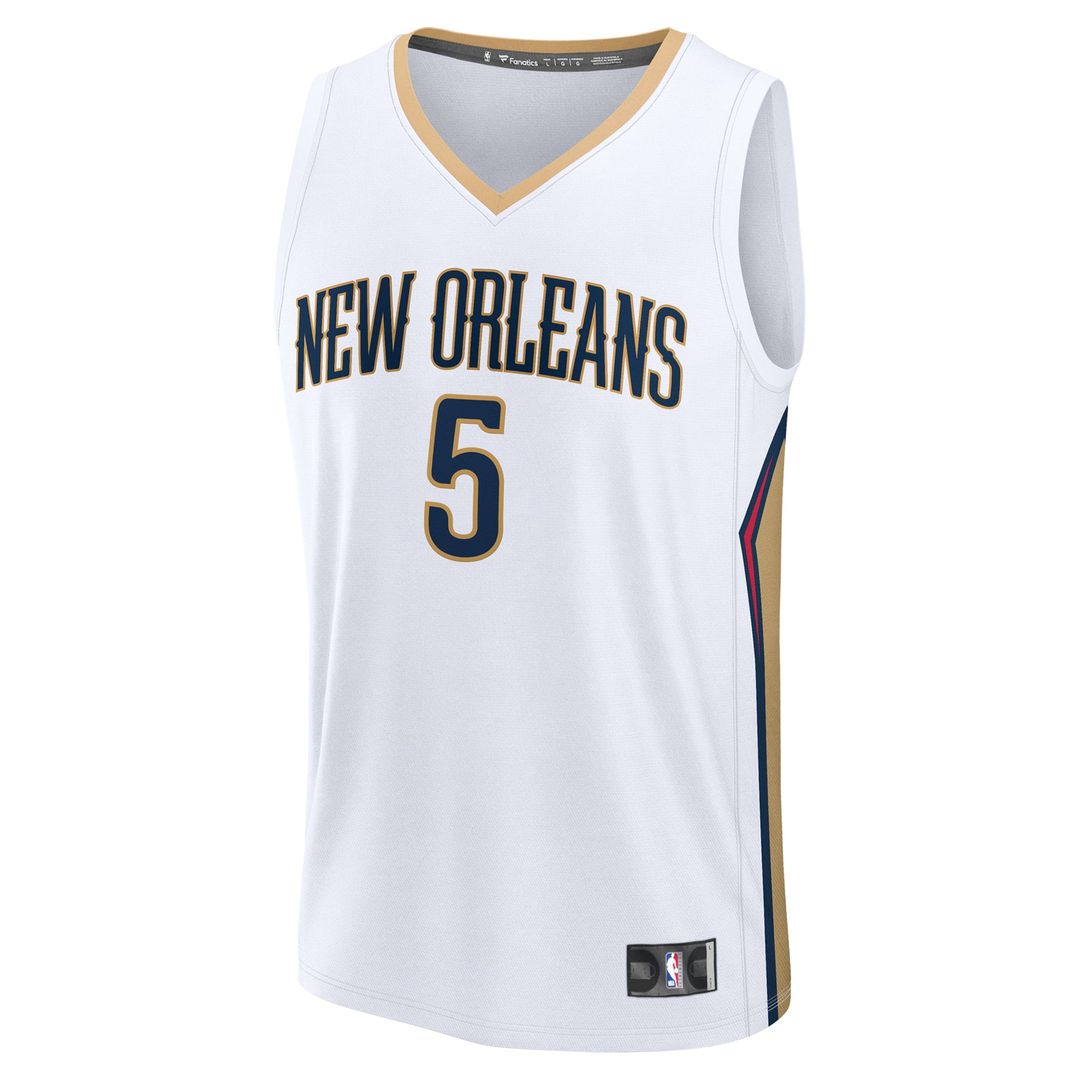 Dejounte Murray New Orleans Pelicans Fanatics Fast Break Replica Player Jersey - Association Edition - White | NBA Fan Gear