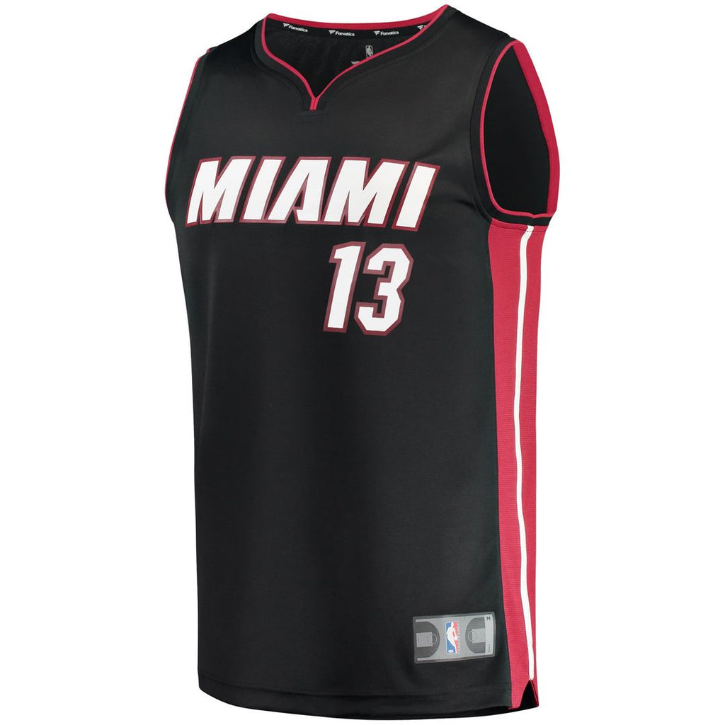 Bam Adebayo Miami Heat Fanatics Fast Break Replica Player Jersey - Icon Edition - Black | NBA Fan Gear