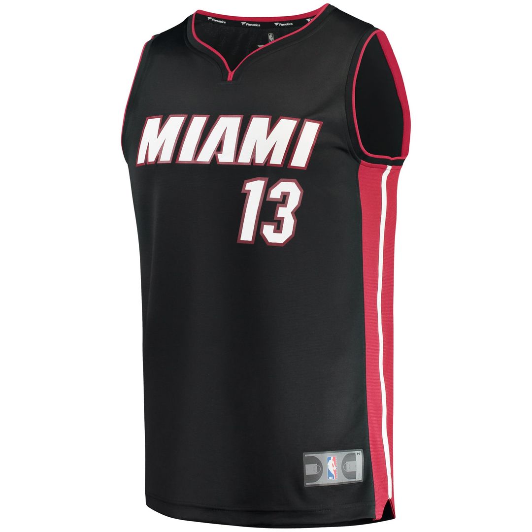 Bam Adebayo Miami Heat Fanatics Fast Break Replica Player Jersey - Icon Edition - Black | NBA Fan Gear