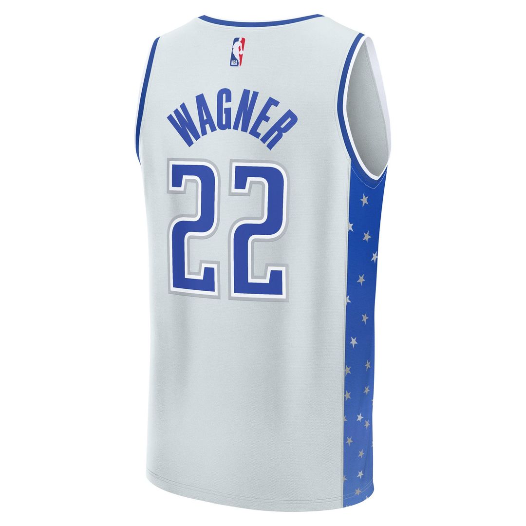 Franz Wagner Orlando Magic Fanatics Youth 2025/ 26 City Edition Fast Break Jersey - Silver | NBA Fan Gear
