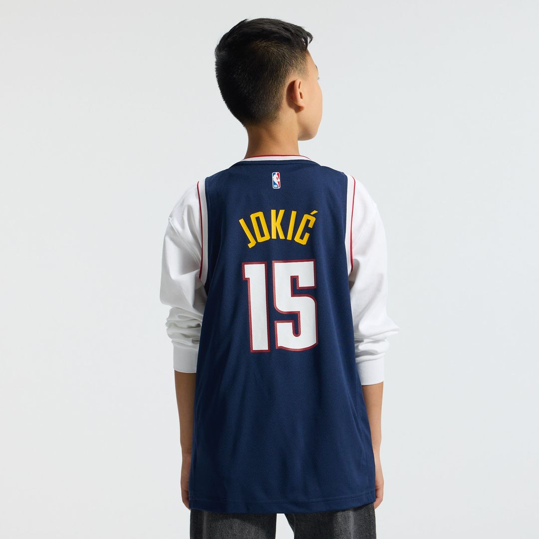 Nikola Jokic Denver Nuggets Fanatics Youth Fast Break Replica Player Jersey - Icon Edition - Navy | NBA Fan Gear