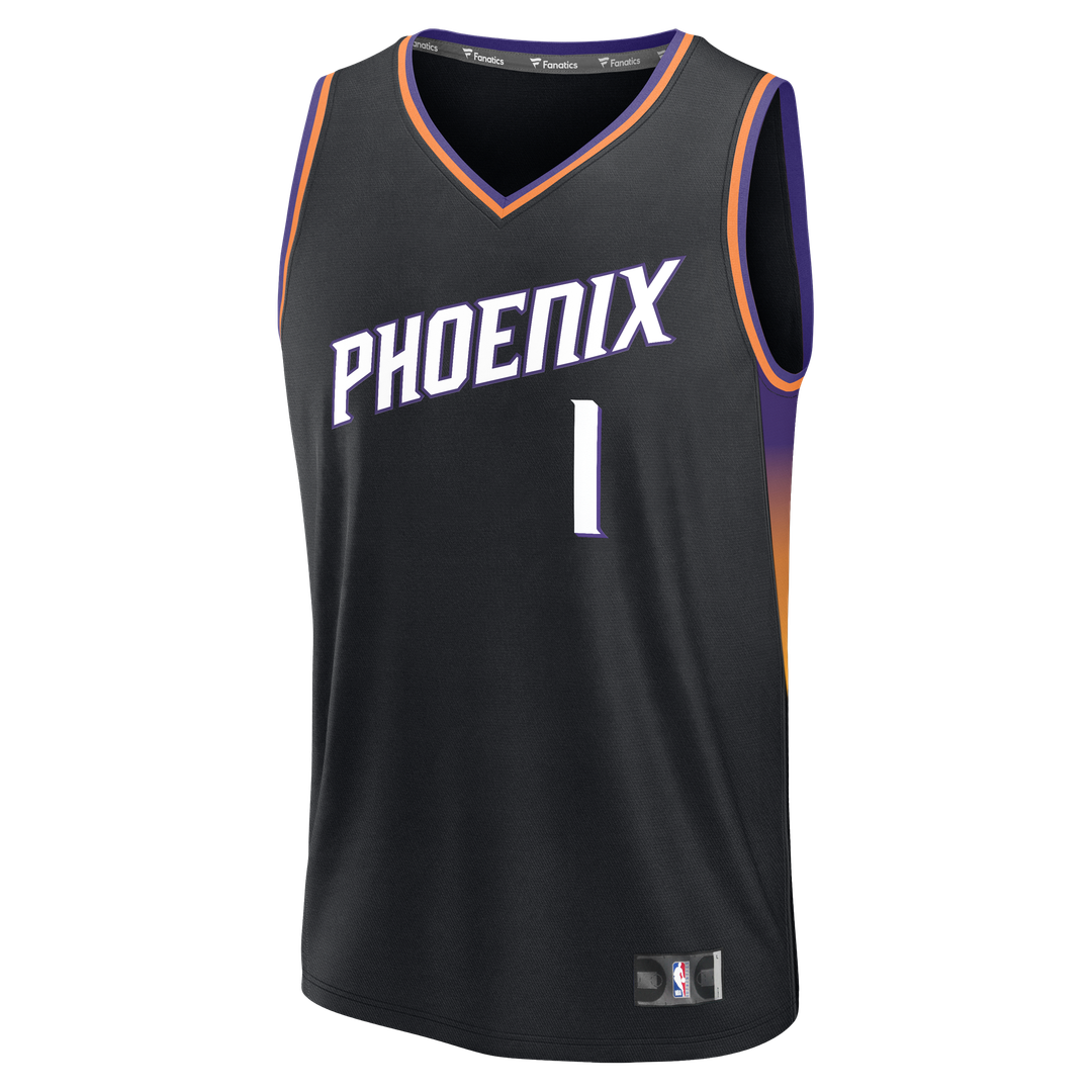 Devin Booker Phoenix Suns Fanatics Youth Fast Break Jersey - Statement Edition - Black | NBA Fan Gear