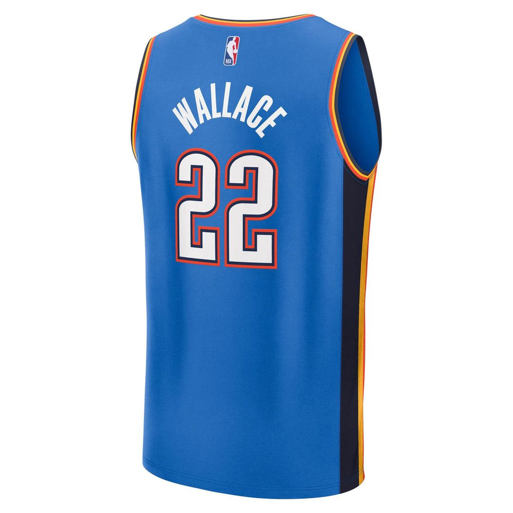 Cason Wallace Oklahoma City Thunder Fanatics Fast Break Replica Player Jersey - Icon Edition - Blue | NBA Fan Gear