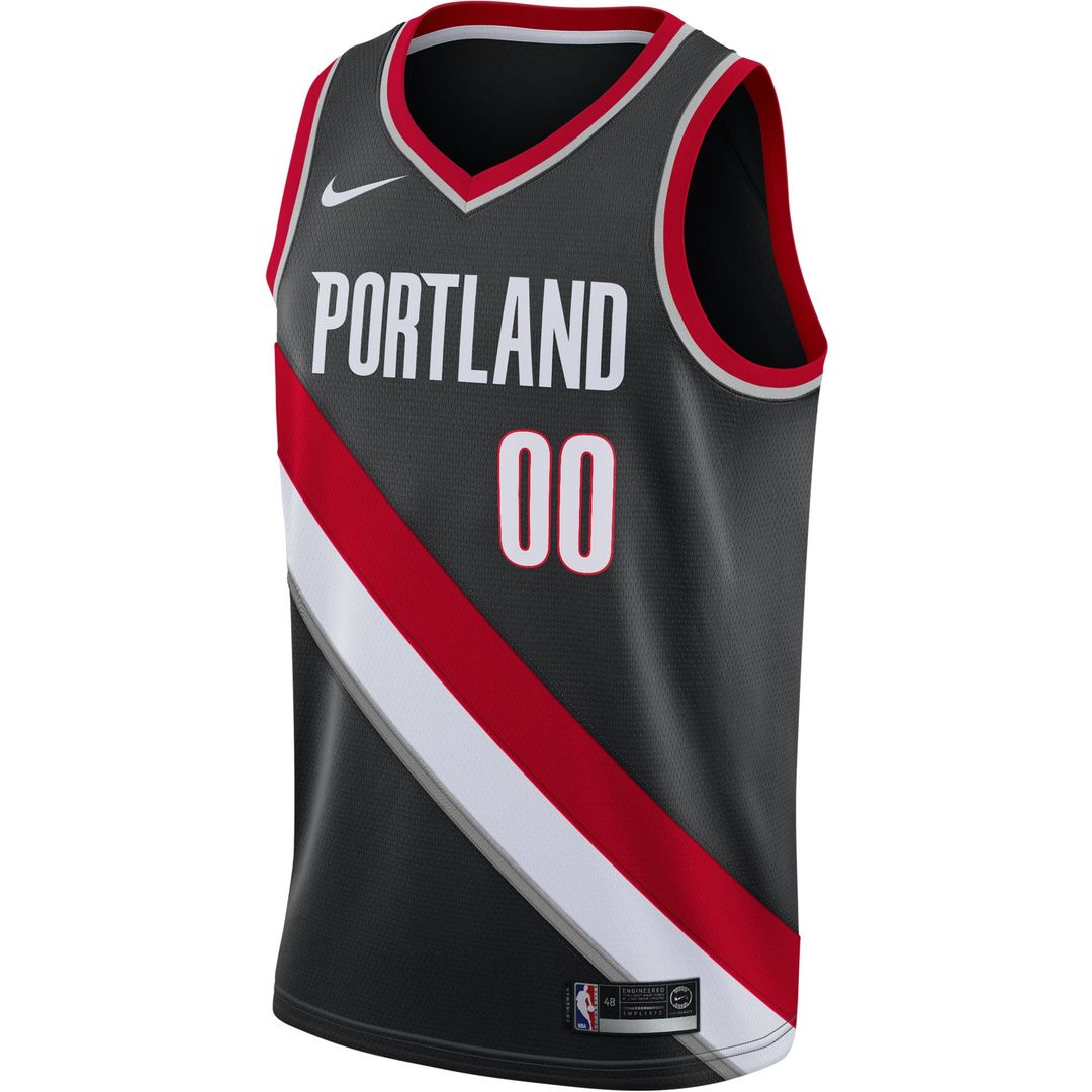 Portland Trail Blazers Nike 2020/ 21 Swingman Custom Jersey - Icon Edition - Black | NBA Fan Gear