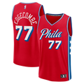 VJ Edgecombe Philadelphia 76ers Fanatics Fast Break Replica Player Jersey - Statement Edition - Red | NBA Fan Gear