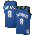 Latrell Sprewell Minnesota Timberwolves Mitchell & Ness 2003/ 04 Hardwood Classics Swingman Jersey - Blue | NBA Fan Gear