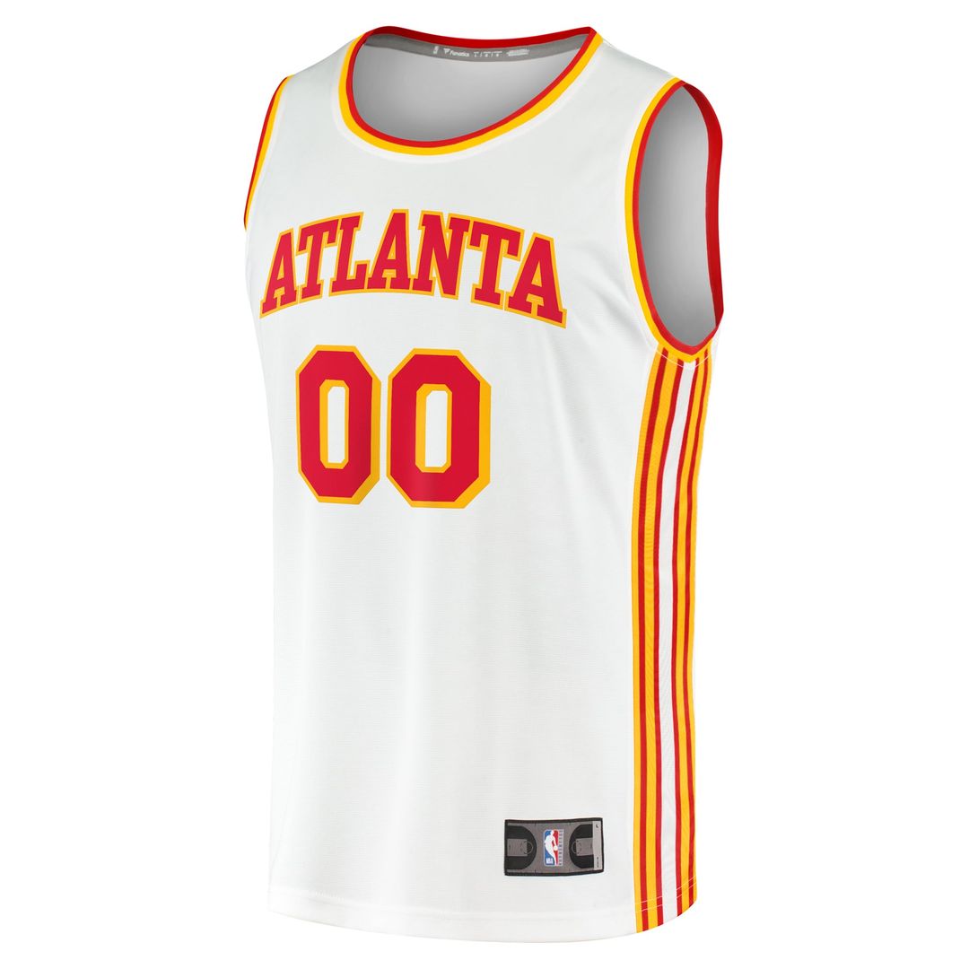 Atlanta Hawks Fanatics Fast Break Custom Replica Jersey - Association Edition - White | NBA Fan Gear
