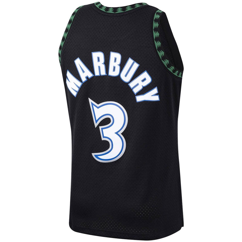 Stephon Marbury Minnesota Timberwolves Mitchell & Ness 1997/ 98 Hardwood Classics Swingman Jersey - Black | NBA Fan Gear